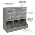thumbnail image 3 of Badger Basket Children's Wooden Storage Station with Eight Baskets 51 gal Toy Storage Cube, Gray, 3 of 7