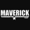 thumbnail image 2 of Junior's Top Gun White Maverick Name With Logo  Racerback Tank Top Black Medium, 2 of 5