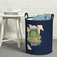 thumbnail image 3 of DouZhe Waterproof Collapsible Large Laundry Baskets, Blue Be Brave Gamepad Prints Circular Hamper with Handles, 3 of 7