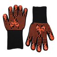 thumbnail image 3 of BBQ Gloves Heat Resistant 1,472℉ . Kitchen Cooking Hot Food orange, 3 of 8