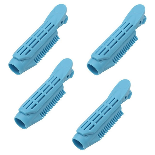 4Pcs Pinces à Cheveux Rouleaux de Pince à Racine Outil de Coiffure Frisé Curler pour les Femmes Filles, Bleu Ciel