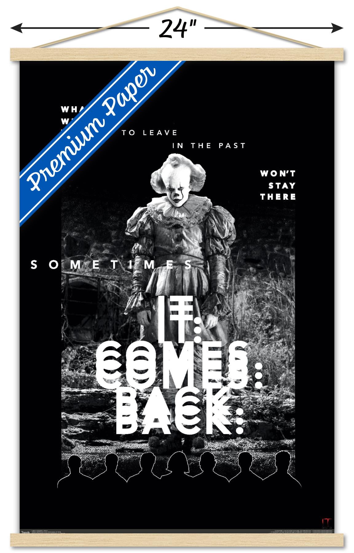 IT: Chapter 2 - Back Wall Poster with Wooden Magnetic Frame, 22.375" x 34"