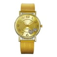 thumbnail image 2 of Kcodviy Women'S Rose Watches Heart Quartz Movement Ladies Wristwatch Big Face Mesh Belt Watch Valentines Day Gifts Women Quartz Arabic Watch With Leather Fashion Numerals Small Wome, 2 of 6