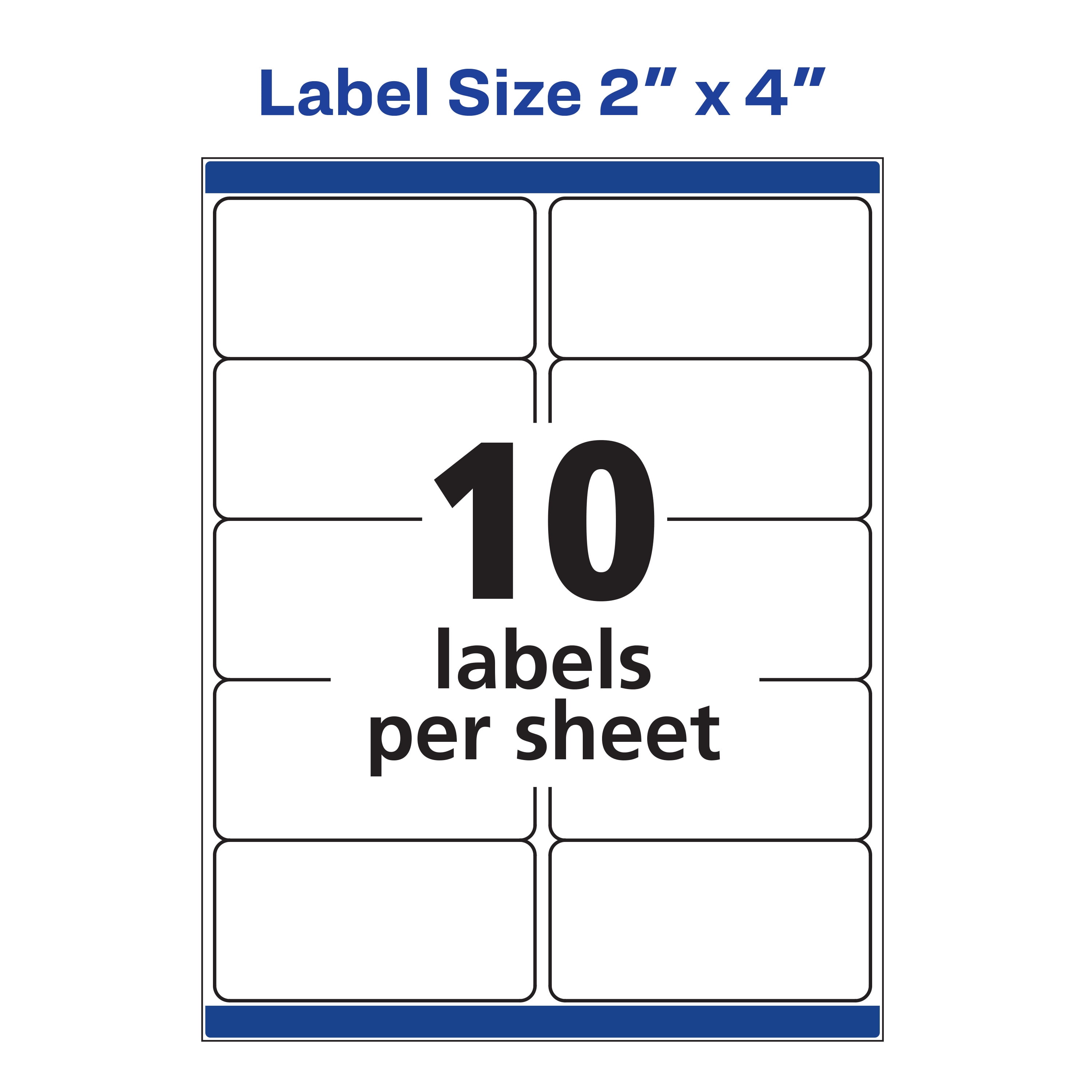Avery template 18294