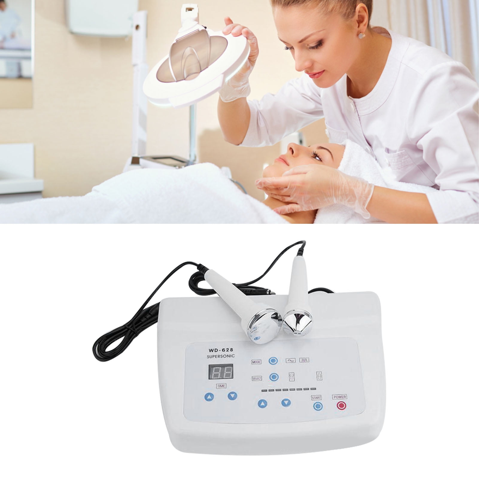 シミ取り超音波スーパーソニック エステWD-628 2in1 キャビテーション
