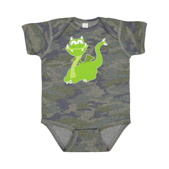 Inktastic Green Dragon Boys or Girls Baby Bodysuit