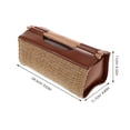 thumbnail image 2 of Porta pañuelos: Funda rectangular tejida marrón - Servilletero rústico de estilo rústico - Organizador de pañuelos de mimbre tejido a mano para sala de estar o baño, 2 of 6