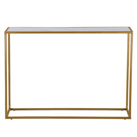Fithood Marble Minimalist Porch Table [106x28x76cm] White