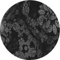 thumbnail image 1 of Ahgly Company Machine Washable Indoor Round Transitional Carbon Gray Area Rugs, 5' Round, 1 of 7