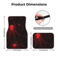 thumbnail image 5 of Vsdgher Red Spider On The Web Car Foot Mat Set of 4 Pieces Universal Floor Liner Car Accessories Fits Most Cars, Trucks, Vans, sedans, SUV, 5 of 7