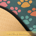 thumbnail image 5 of CURLYOOT Dog Half Round Door Mat, Indoor Outdoor Entrance Rug, Colorful Little Paws Semi Circular Area Rug, Non Slip Washable Absorbent Doormat, Laundry Room Rug 24'' x 36'', 5 of 7
