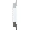 thumbnail image 3 of Ekena Millwork 12"W x 24"H Vertical Peaked Gable Vent (17"W x 30 7/8"H Frame Size) 14/12 Pitch: Functional, PVC Gable Vent w/ 1" x 4" Flat Trim Frame, 3 of 14