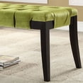 thumbnail image 5 of Furniture of America Gabriele Contemporary Upholstered Dining Bench, Green, 5 of 5