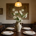 thumbnail image 5 of Artificial Clematis Vine with Flowers, Faux Floral Arrangement for Home Decor, Living Room Wall Dining Table Vase and Shelf Decoration, 5 of 6