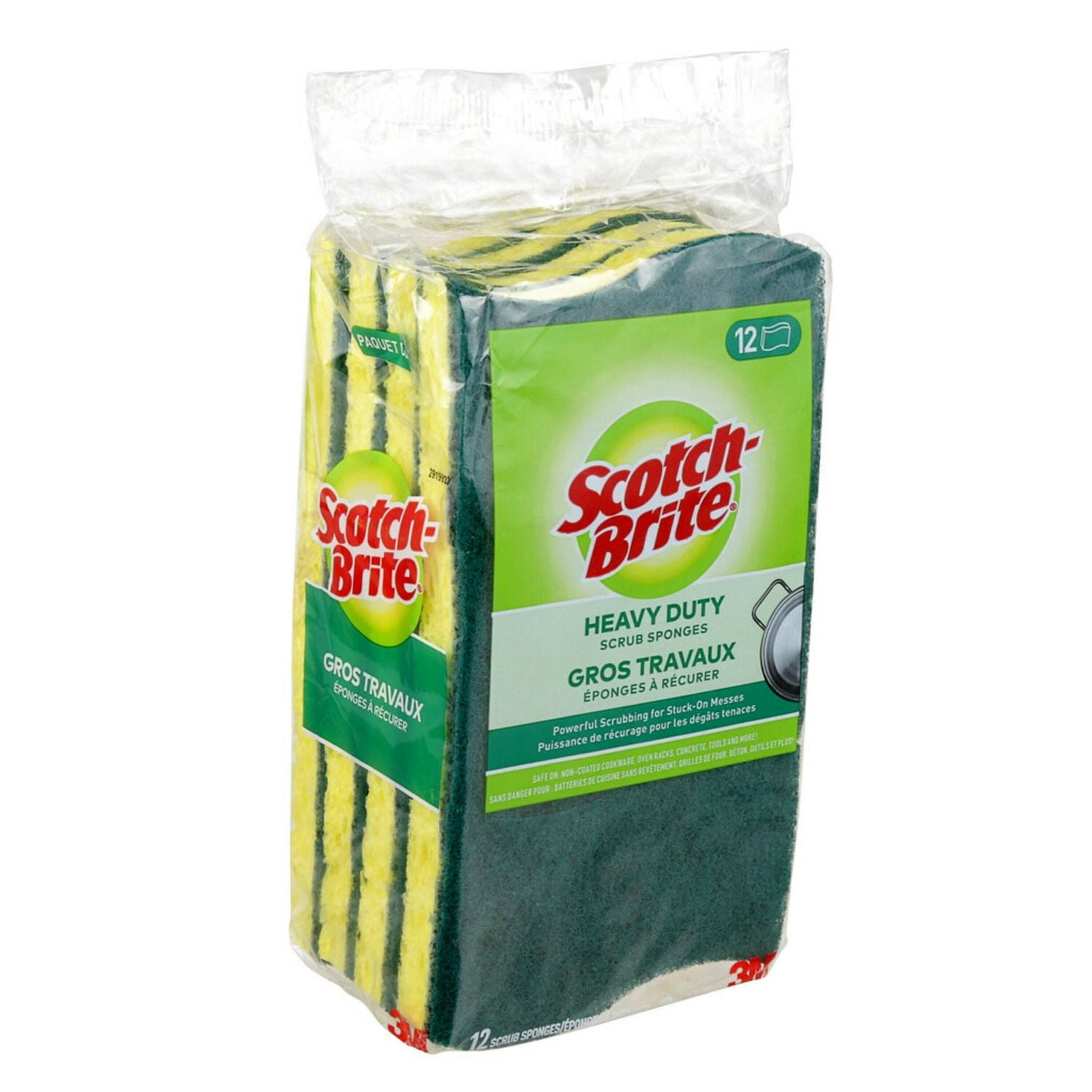 Scotch-Brite Heavy Duty Scrub Sponge, 12-Count