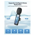 thumbnail image 5 of Wireless Microphone for iPhone iPad and Android Phone, 2 Pack Wireless Lavalier Lapel Mic with Noise Reduction, Plug and Play Mini Microphone for Video Recording Interview YouTube TikTok Vlog, 5 of 8