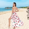 thumbnail image 5 of Women Sarong Wraps Watermelons Fruits Swimsuit Beach Pareo Bikini Coverups Skirt M, 5 of 7