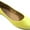 8600 Yellow Pu, variant on Womens Ballerina Ballet Flat Shoes 8600 Yellow 8.5