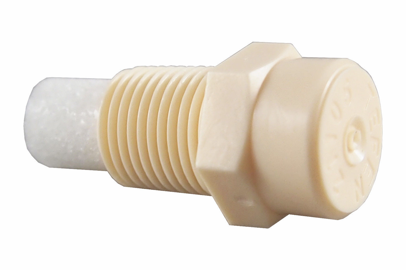 100 Pack) Plastic Fog Nozzle W Poly Filter Misting Poultry Cream 1 8" NPT 2 GPH by Tefen