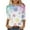 ZSD4-Christmas Gifts for Women-Multicolor, variant on VKOYWKM Women's Fall Tops Christmas Shirts Christmas Snowflake Graphic Tees 3/4 Sleeve Tops Holiday Crew Neck Loose Fit Merry Xmas Tunic Top