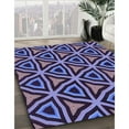 thumbnail image 2 of Ahgly Company Indoor Round Patterned Dark Purple Area Rugs, 4' Round, 2 of 6