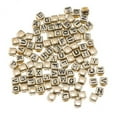 thumbnail image 1 of Rongfmy 2x100x Assorted Acrylic Alphabets Letter Cube Beads Beads Gold, 1 of 8