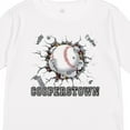 thumbnail image 4 of Inktastic Cooperstown Baseball Breakthrough Boys or Girls Long Sleeve Toddler T-Shirt, 4 of 5
