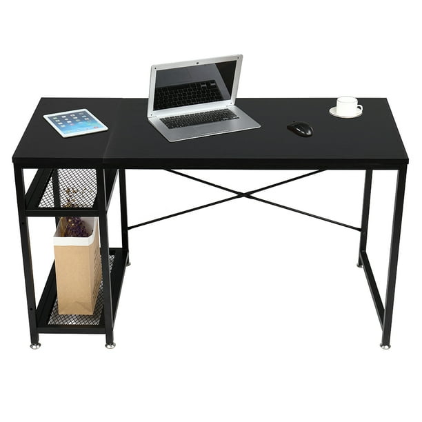Computer Desk Black Compact Size And, What Is A Good Desk Size