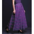 thumbnail image 5 of Phagun Women's Indian Clothing Violet Long Casual Skirt Maxi&nbsp;Summer Wear-20, 5 of 6