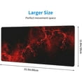 thumbnail image 3 of XL Red & Black Mouse Pad Large Gaming Desk Mat NonSlip 31.5x11.8 Inch Desk Pad Durable Computer Mouse Pad for Home Office Ideal for Gamers and Professionals, 3 of 6