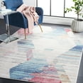 thumbnail image 2 of SAFAVIEH Phoenix Beuregard Geometric Area Rug, Ivory/Blue, 4'5" x 6'5", 2 of 8