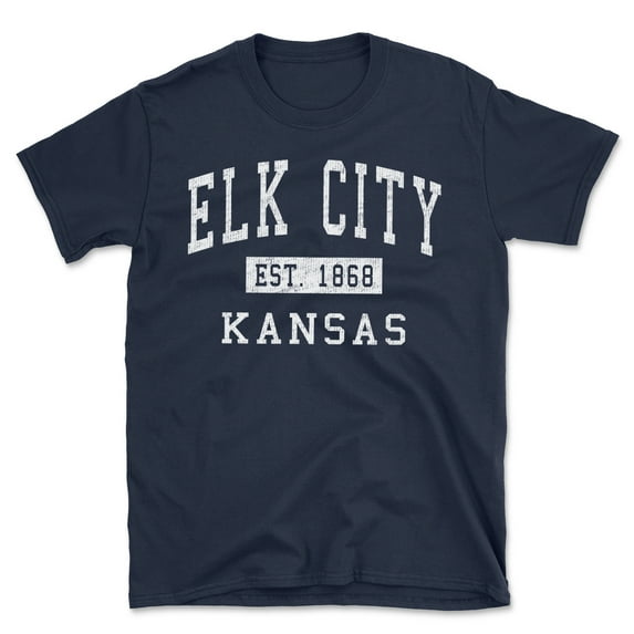 Elk City Kansas Classic Established Men's Cotton T-Shirt