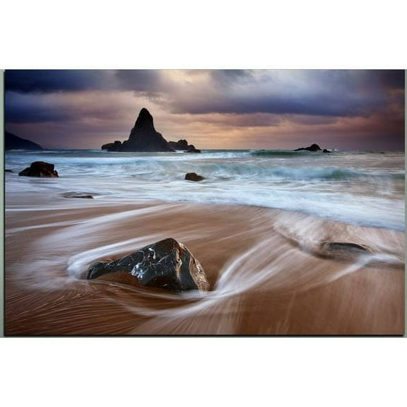 Cortesi Home 'Port Orford Morning Storm' by Darren White Photographic Print on Wrapped Canvas