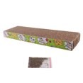 thumbnail image 4 of Rascador de gato de cartón ondulado Sunnimix cama de hierba gatera Tablero rascador para gatos, 4 of 7