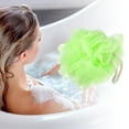 thumbnail image 2 of Unique Bargains 1 Pc Bath Shower Loofah Sponges Body Puffs for Bathroom 5.12"x5.51" Green, 2 of 6