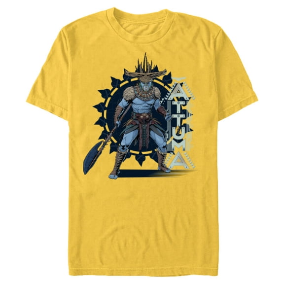 Marvel Black Panther: Wakanda Forever Attuma Atlantis Iconic - Short Sleeve Blended T-Shirt for Adults - Customized-Yellow