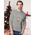 thumbnail image 6 of Tstars Mens Ugly Christmas Sweater Mele Kalikimaka Hawaiian Santa Themed Christmas Gift Funny Humor Holiday Shirts Xmas Party Christmas Gifts for Him Long Sleeve T Shirt Ugly Xmas Sweater, 6 of 8
