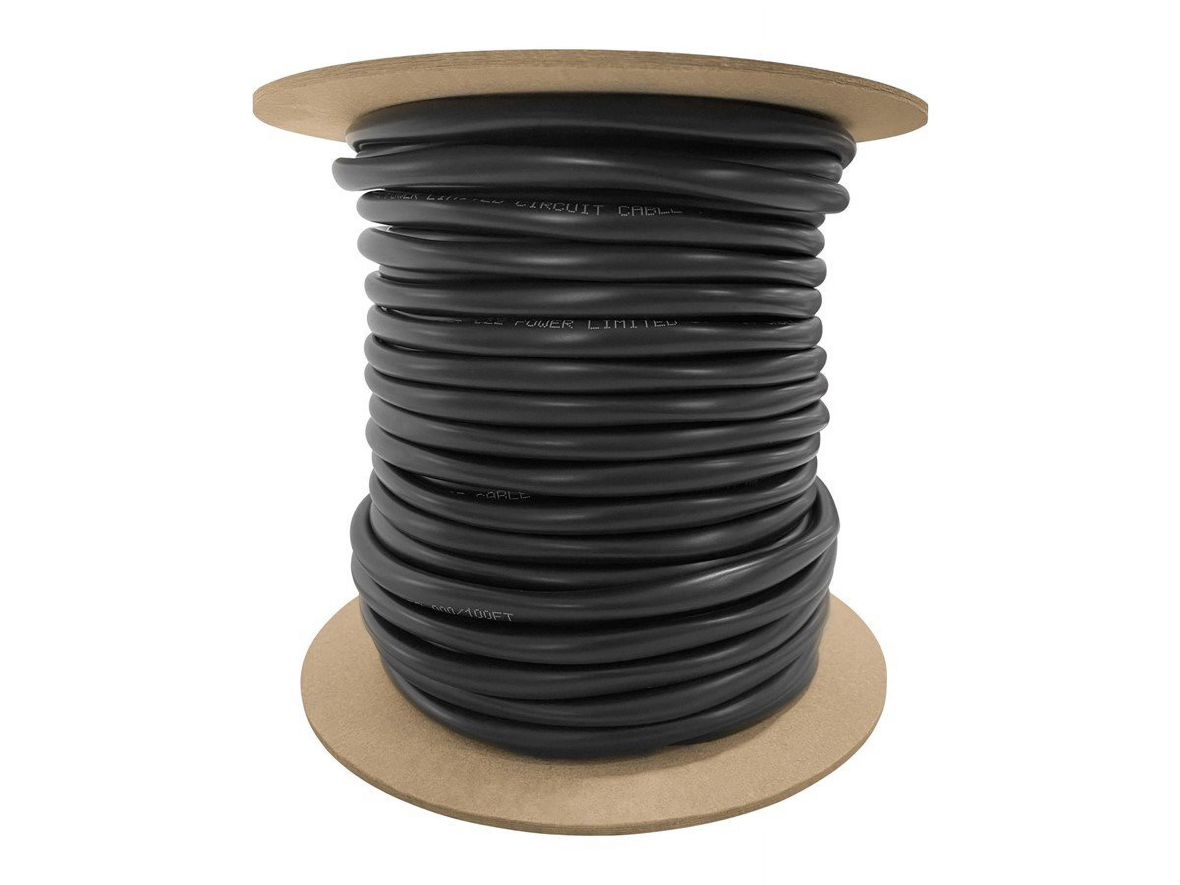 Monoprice Speaker Wire, CL2 Rated, 2-Conductor, 12AWG, 100ft, Black