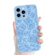 thumbnail image 1 of Funda de teléfono MZELQ para iPhone 16 Pro Max Silicone Floral Blue, 1 of 6