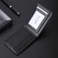 thumbnail image 3 of Miroddi Minimalist Wallets for Men, Slim Leather Bifold Wallet Credit Card Holder with Cash Pocket, ID Window, RFID Blocking, Gifts for Men, Black, 3 of 9