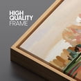 thumbnail image 4 of PixonSign Framed Canvas Print Wall Art Multicolor Pastel Forest Country Field Nature Wilderness Illustrations Modern Art Decorative Minimal Rustic for Living Room, Bedroom, Office - 16"x24" Natural, 4 of 5