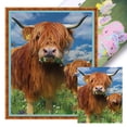 thumbnail image 1 of Kit Punto Cruz Con Vaca Hilo Algodón Ecológico Bordado 11CT 40x50cm, 1 of 9