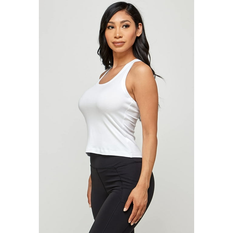 Women Sleeveless Turtleneck Tank Top Stretch Ribbed Knit Fitted Durable  Shirts