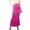 Hot Pink, variant on Fnooota Womens Maxi Skirts, Summer A-Line High Waist Stretch Bodycon Skirts Long Skirts Dark Gray Size S-2XL