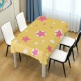 thumbnail image 4 of Yayeee Tablecloths 54" x 54" Rectangle Wrinkle Resistant Party Table Cover, Yellow Stars, 4 of 8