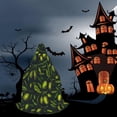 thumbnail image 6 of Honeii Green Branch Olive Print Poncho Cape, Cloak Coat, Snuggly Hooded Wearable Blanket, Hooded Cape For Teenagers,Halloween Costumes-Medium, 6 of 7
