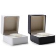 thumbnail image 2 of Shisuyan Square Watch Box Case Jewelry Display Organizer Box Fashion Wrist Watch Storage Holder (White), 2 of 9