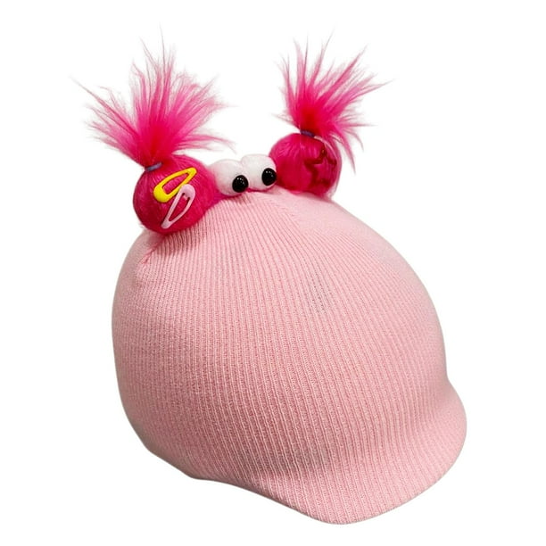 Funda para casco de esquí, decoración para casco, cálida, suave, creativa, para snowboard, bonita y práctica. Rosa