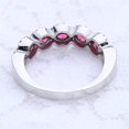 thumbnail image 4 of Gemstone Ring Shiny Sparkling Imitate Gemstone Rings Artificial Ruby Emerald Exquisite Rings Wedding Jewelry, 4 of 5