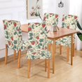 thumbnail image 2 of Yayeee 2 Pack Dining Chair Covers Stretch Parson Chairs Slipcovers Seat Protector, Small Strawberry Pattern, 2 of 6